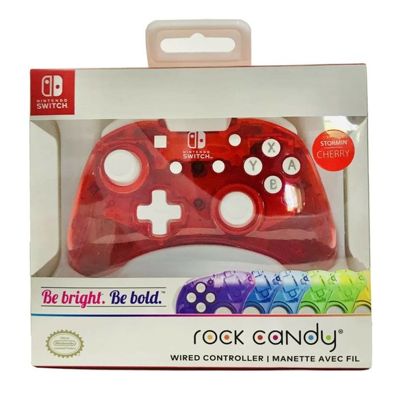 Nintendo Switch Rock Candy Wired Controller Stormin Cherry Brand New in Box Gift - Picture 1 of 6